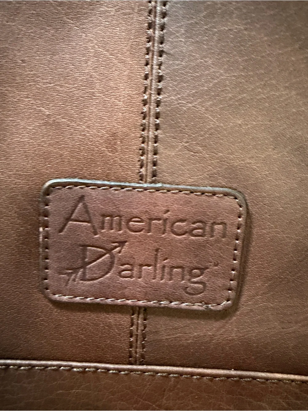 NWT Vintage American Darling Genuine Leather Cowhide Hair on Backpack Tote Bag